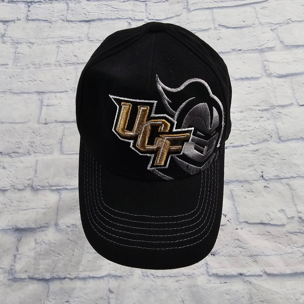 Captivating Headgear UCF Knights Hat MENS OSFM Black Snapback NCAA Baseball Cap